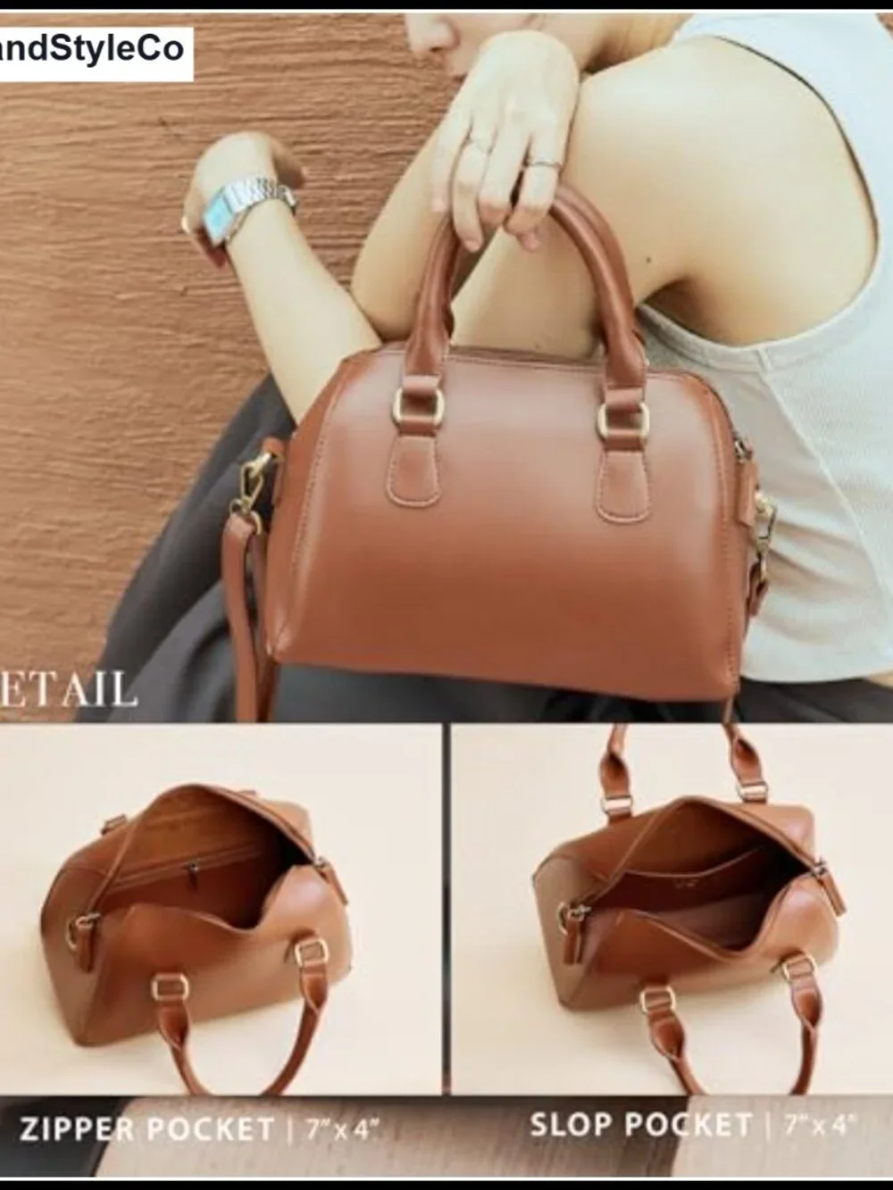 Vegan Leather Vintage Top Handle Satchel Purse